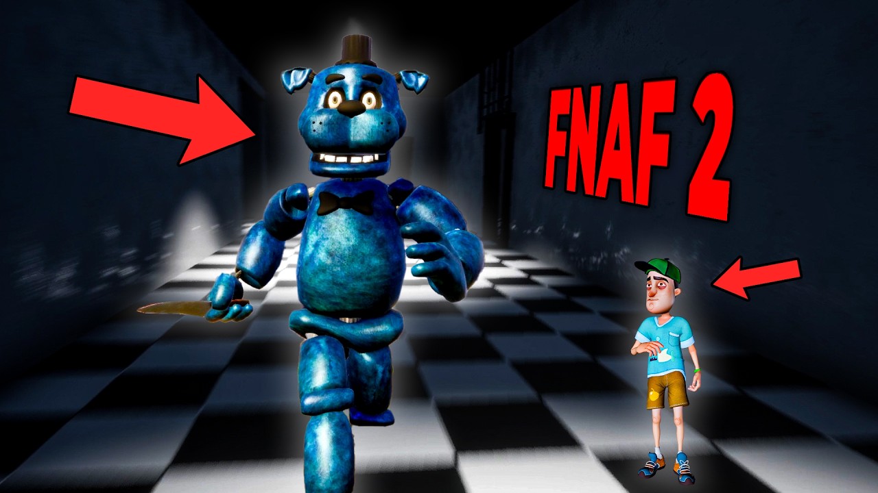 SUIKASTÇİ BEAR 5, FNAF 2’DE! | Hello Neighbor Mod