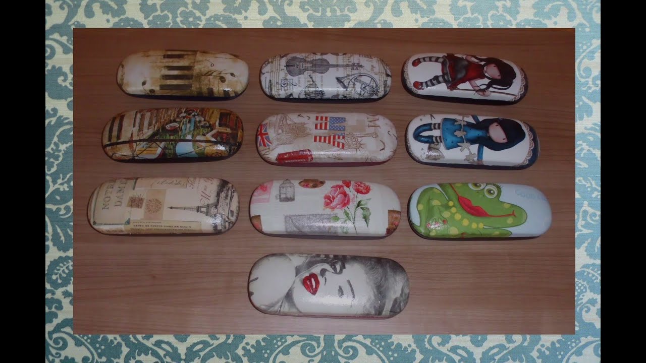 Glasses case DECOUPAGE - Tutorial