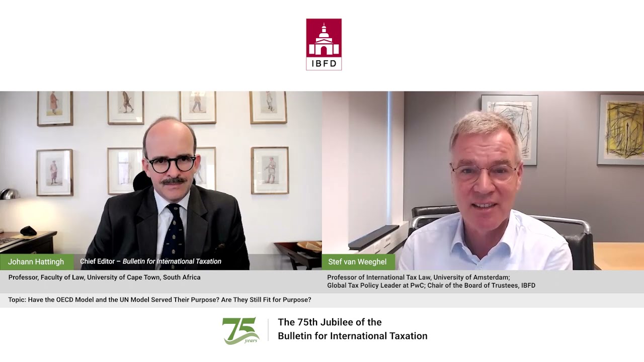 Stef van Weeghel: Have the OECD Model and the UN Model Served Their Purpose?