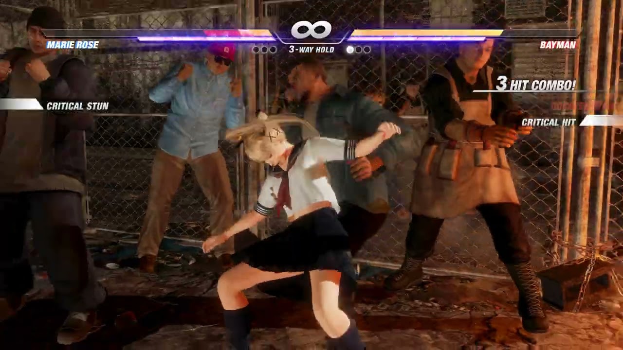 DOA6 バイマン vs マリー・ローズ[※リョナ注意]