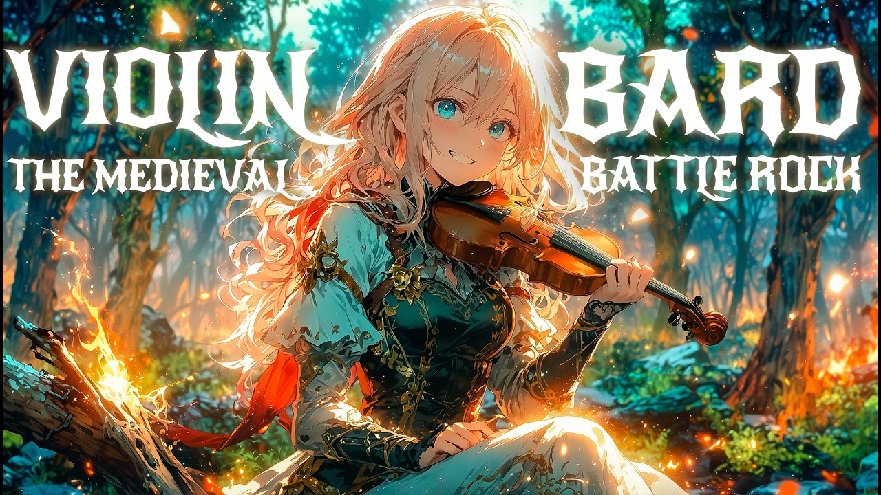 🍃 VIOLIN BARD PLAYLIST 🎻 2 Hours Epic Symphonic Medieval Battle Rock | Focus, Gaming & War Energy