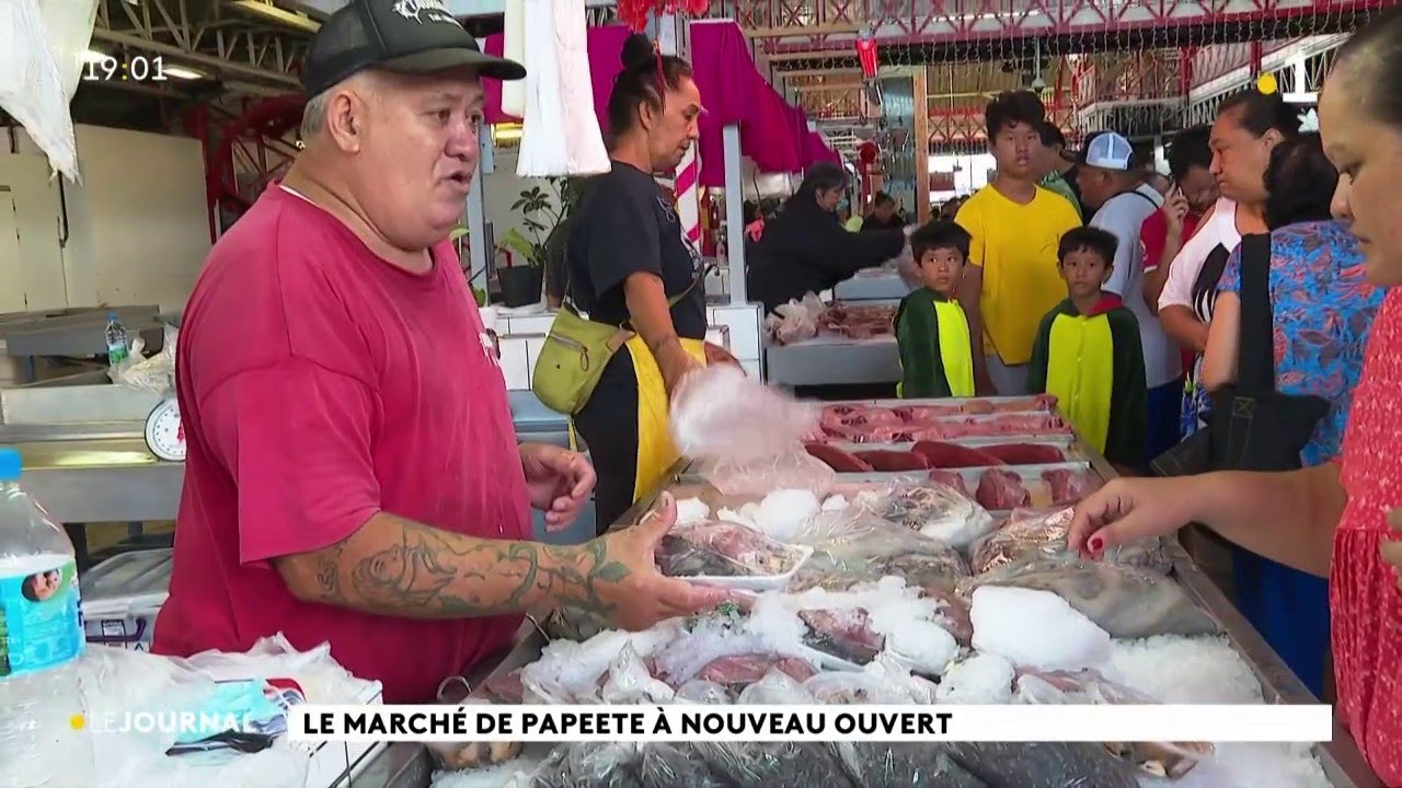 Réouverture du marché de Papeete : tout beau, tout propre !