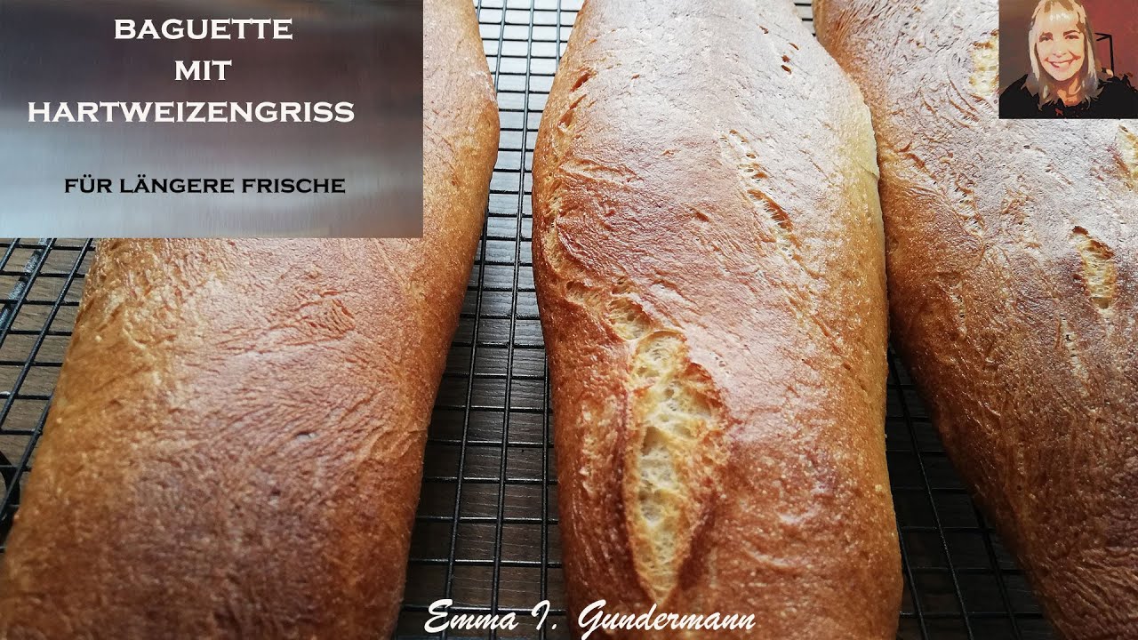 Baguette mit Hartweizengrieß | lange frisch und lecker