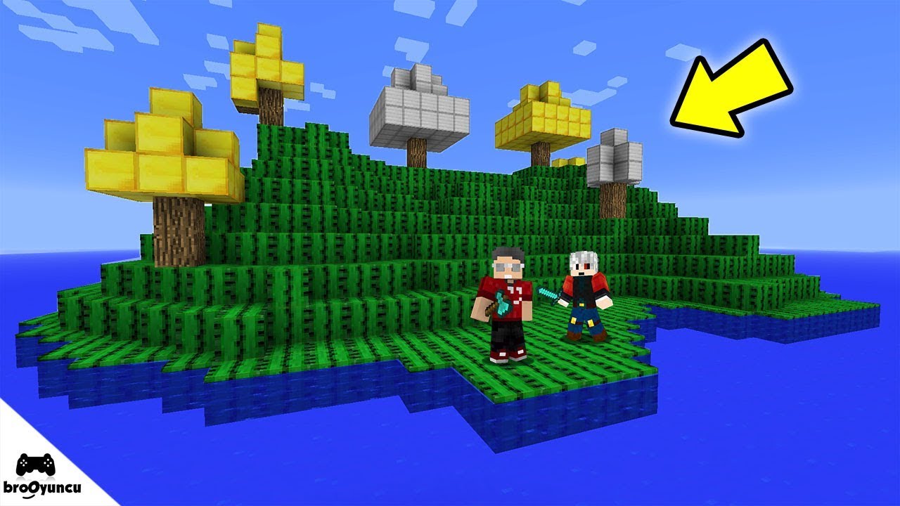 MİNECRAFT GİZEMLİ ADA KAKTÜS ŞANS BLOKLARI SAVAŞI