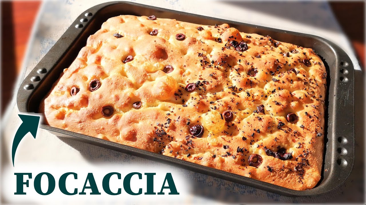 Focaccia- prawdziwy włoski przepis 🍞 #foccacia #italy #italian #focaccia