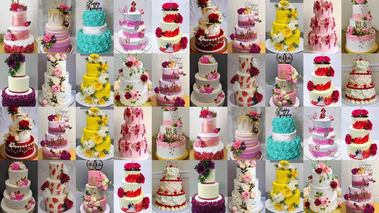 💓Cake Design/3 Tier Cake Design/Three Tier Cake Design/3 Layer Cake Design/Birthday Cake Design#cake