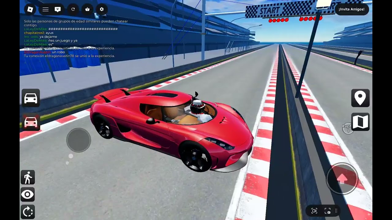 Jugando ACCIDENTE DE COCHE  en roblox
