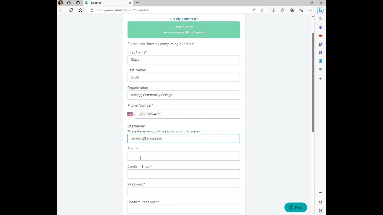 How to register for Booth
