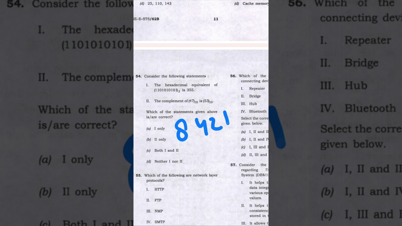 Iss #computer #indianstatisticalservice 2024 #solutions 