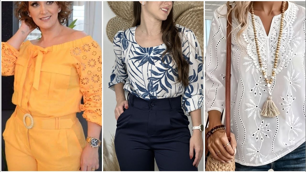 Moda 2026 BLUSAS BONITAS 100”Ideas De blusas bonitas MODELOS casuales 25/26 #fashion #shirts #style