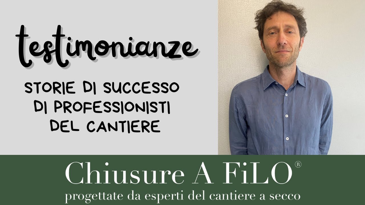L'architetto Simone Cordara e le Chiusure A FiLO