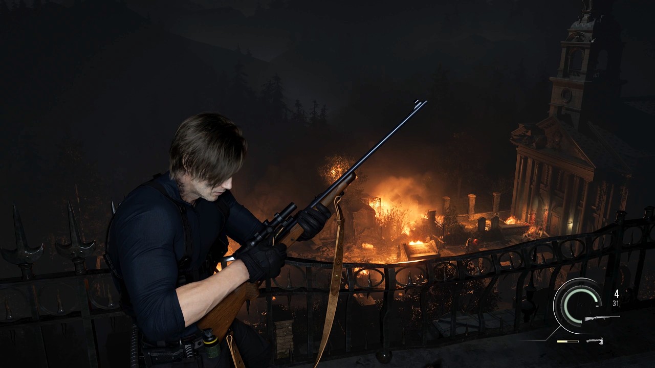 Resident Evil Requiem - Leon Combat - PC Gameplay