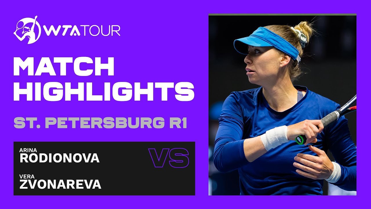 Arina Rodionova vs. Vera Zvonareva | 2021 St. Petersburg Round 1 | WTA Match Highlights