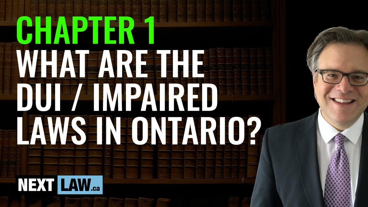 What are the DUI and drinking and driving laws in Ontario?
