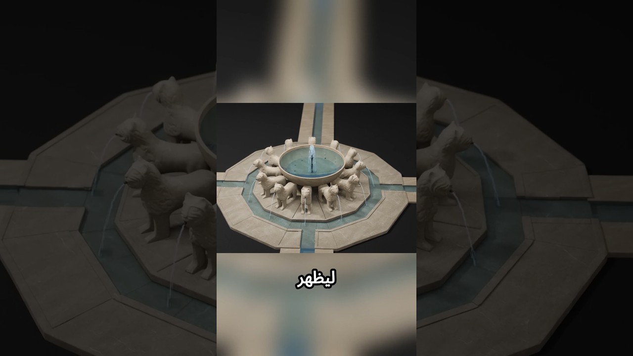 كيفية عمل نافورة الأسود في قصر الحمراء بالأندلس