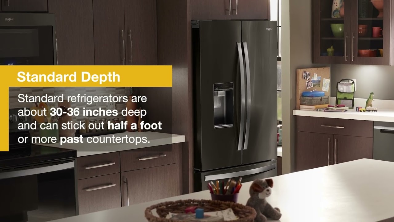 Whirlpool&reg; Counter Depth vs. Standard Depth Refrigerators