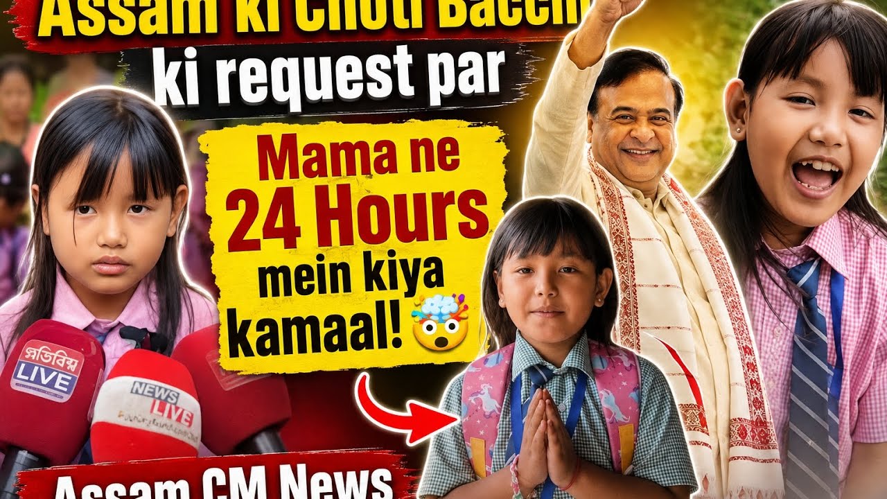 Assam ki Choti Bacchi ki request par Mama ne 24 Hours mein kiya kamaal! 🤯 | Assam CM News