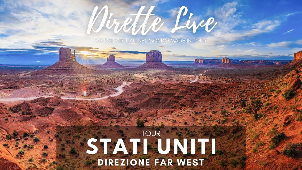 DIRETTA LIVE 🎥 TOUR STATI UNITI - Direzione Far West