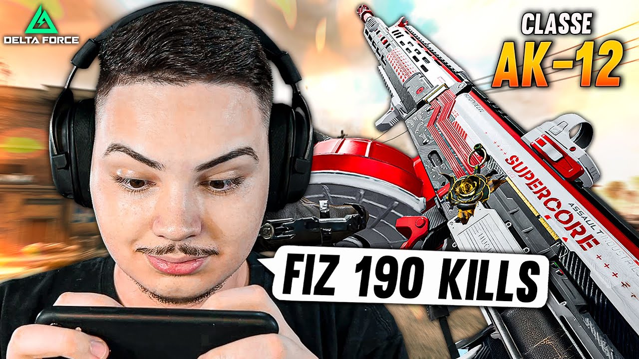 Essa é a MELHOR ARMA do DELTA FORCE MOBILE 🔥 (190 Kills de AK-12 + Classe!)