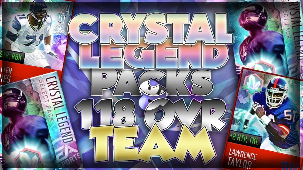 Madden Mobile 18 Crystal Legend Select Pack Opening!! Crystal Legend Pull & 118 OVR Team!!