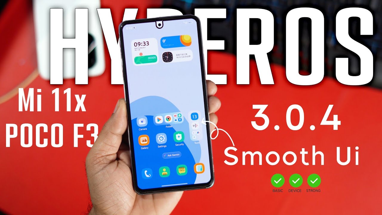 Mi 11X / POCO F3 + HyperOS 3 = Smoothest ROM Ever 