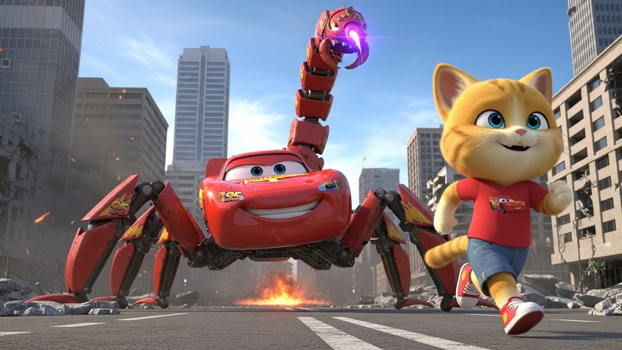 McQueen Transforms into a Scorpion Monster! CAT's Epic Rescue Mission 🚗🦂 | CAT RACING