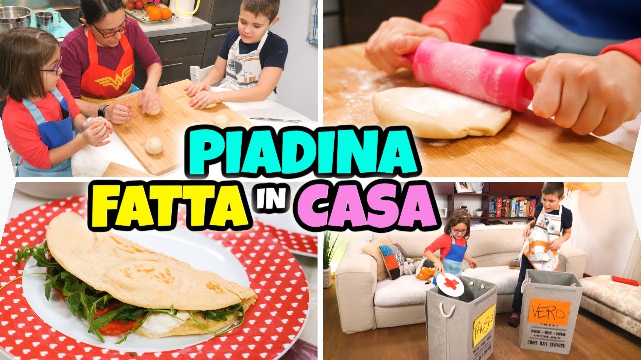 FACCIAMO LA PIADINA IN CASA: Ricetta Facile e Gioco Famiglia GBR