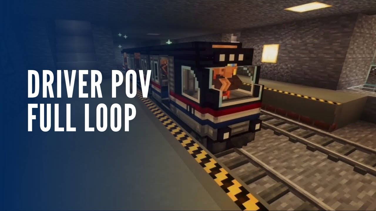 Minecraft Metro Train Ride Through Taipei Woods 🌆🚆 | Full Loop | Taipei 101, High-Rise, Forest Line