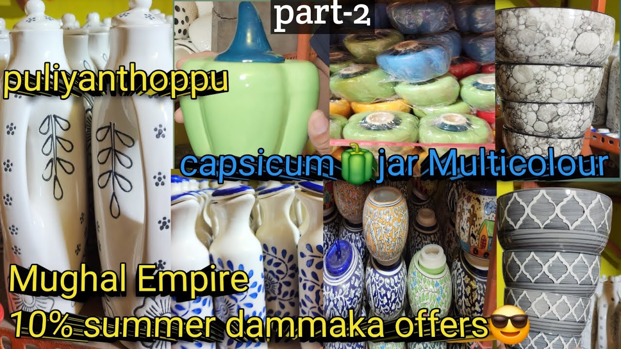 Part-2🥳45rs onwards summer offer Mughal collection 👌white Mughal ceramic Empire collection♥️ 