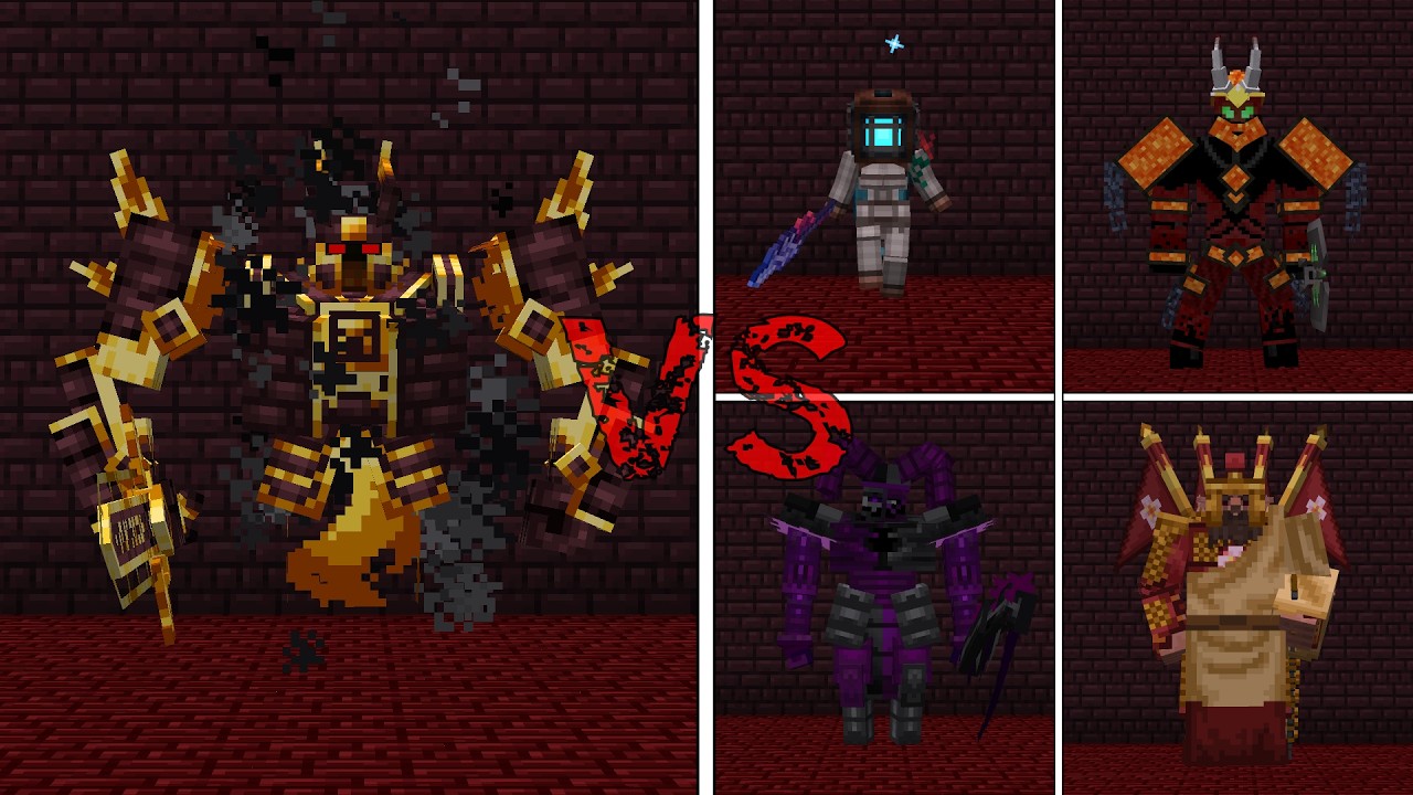 Ignis (no shield) vs. Melee Weapon Bosses | Minecraft Mob Battle 96