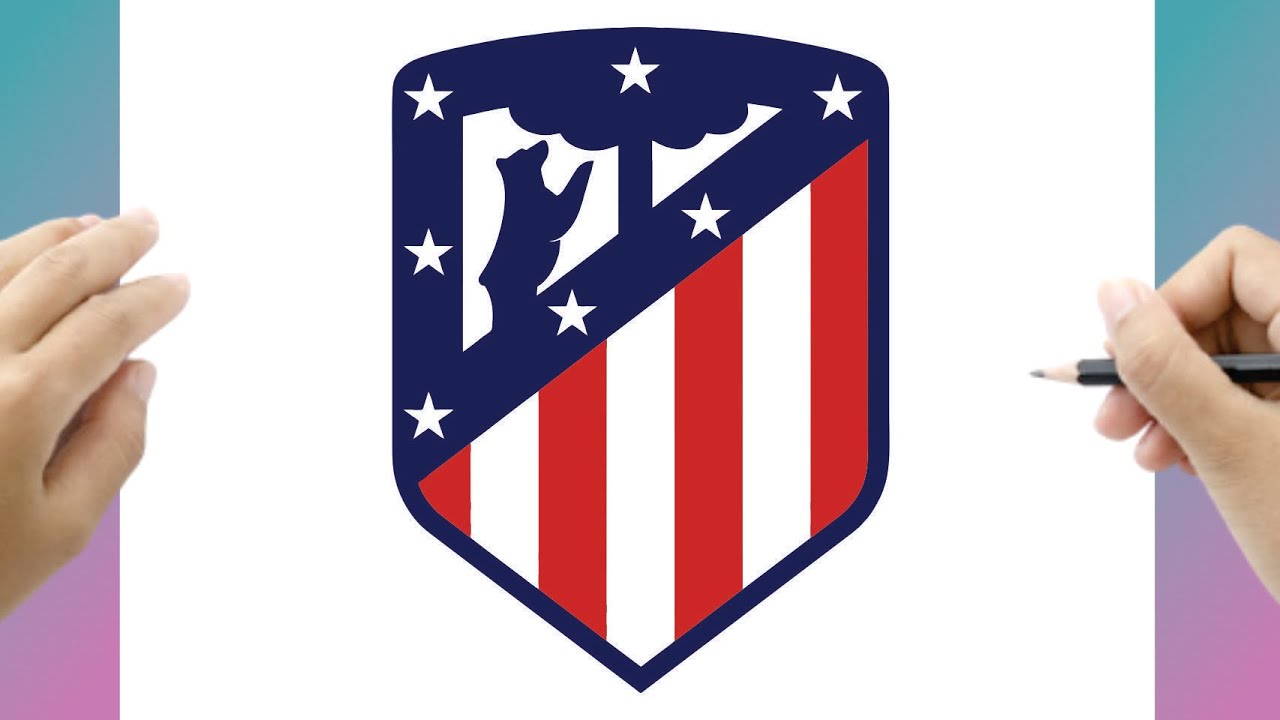 Cómo Dibujar el Logo del Atlético de Madrid Paso a Paso | Fácil y Rápido