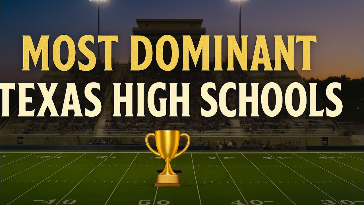 Top 5 Most Dominant High School Sports Programs in Texas 🏆 | High School Football & Athletics