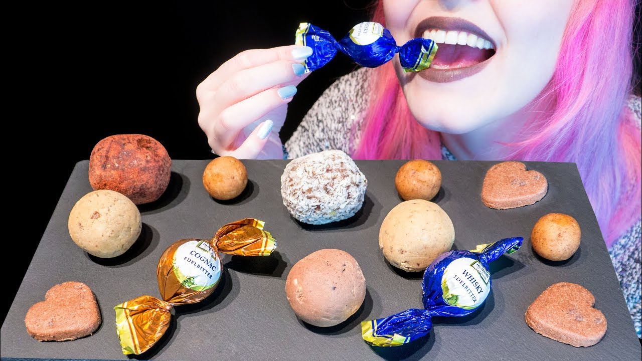 ASMR: Fine Chocolates, Marzipan & Bliss Balls | German Christmas Candy ~ Relaxing [No Talking|V] 😻