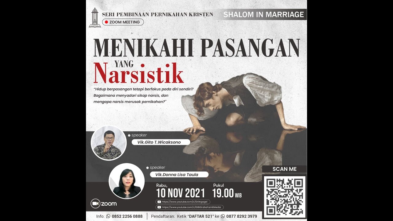 Seri Pembinaan Pernikahan Kristen – Shalom in Marriage, Menikahi Pasangan Yang Narsistik