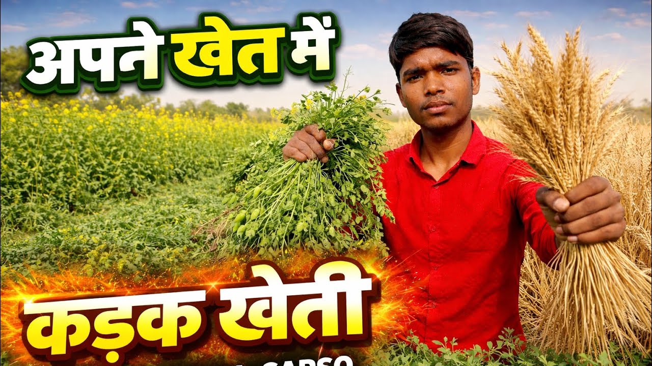 आज हम अपने खेत में किस किस चीज़ फ़सल की खेती करे है जानने के लिए पूरा  वीडियो जरूर देखे आप सब♥️❣️😍