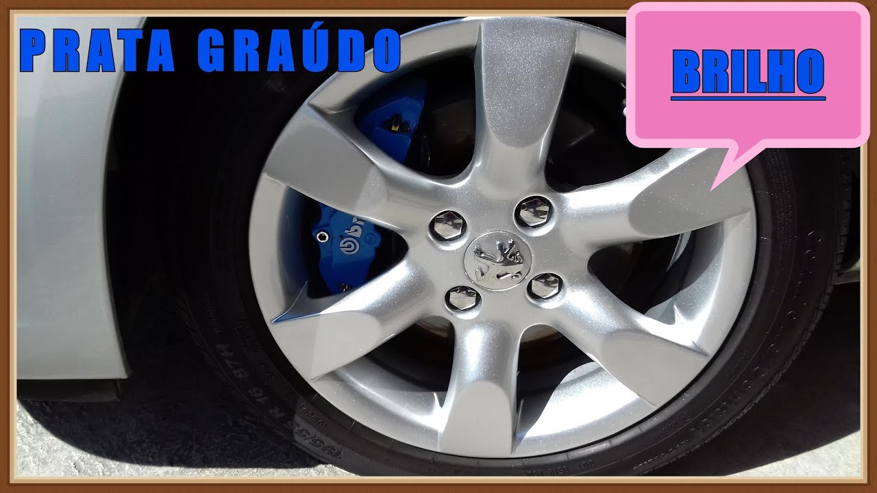 pintura hiper prata graúdo para roda de carro