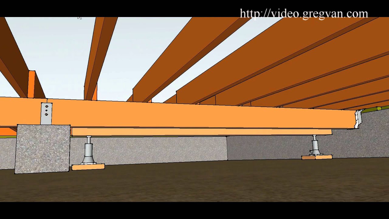 How To Use Beams and Jacks to Replace Girder Beam – Conventional Floor Framing Repairs