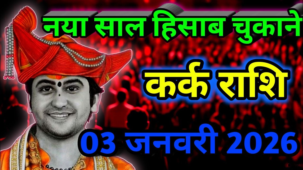 कर्क राशि : नया साल में हिसाब चुकाने आया है || kark Rashifal 3 January 2026 | panchang 