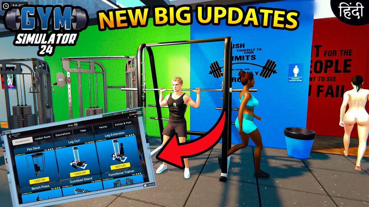 NEW BIG UPDATE - GYM SIMULATOR 24 - HINDI PART 7