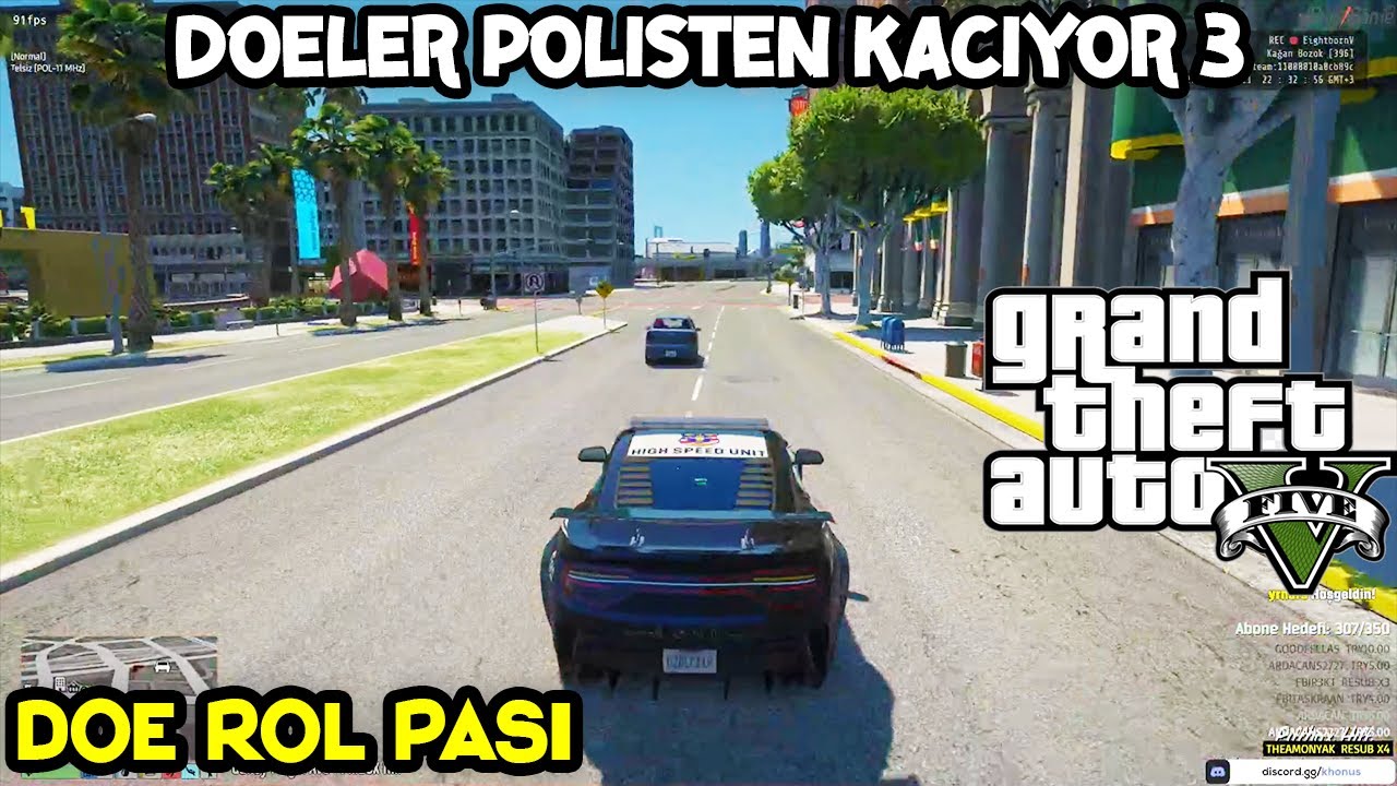 DOELER POLİSTEN KAÇIYOR 3 | KAĞAN BOZOK | EİGHTBORN RP GTA V EFSANE KAÇIŞ