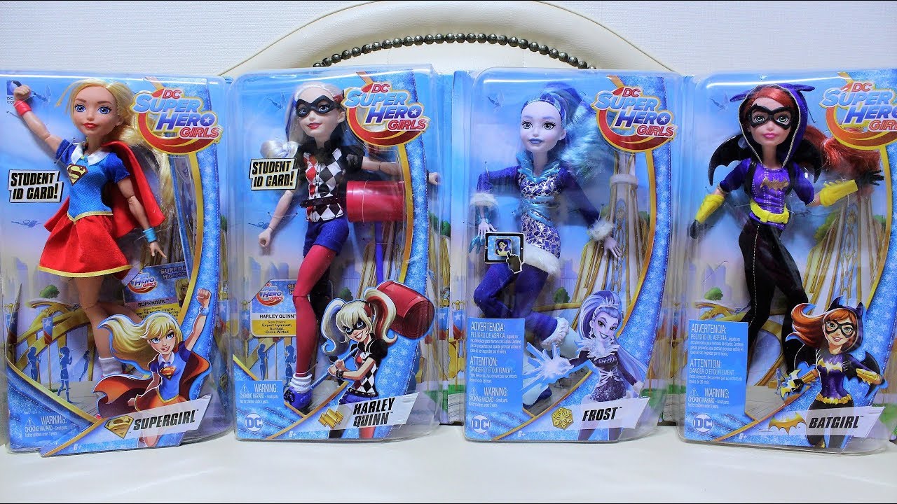 ★슈퍼걸,할리퀸,프로스트,배트걸★Mattel DC Super Hero Girls Doll Unboxing/Supergirl,Harley Quinn,Frost,Batgirl