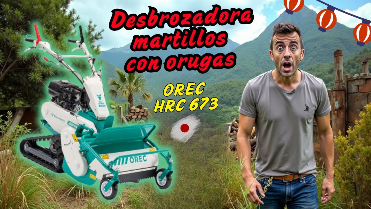 Desbrozadora con orugas OREC HRC673: sube donde otras fallan