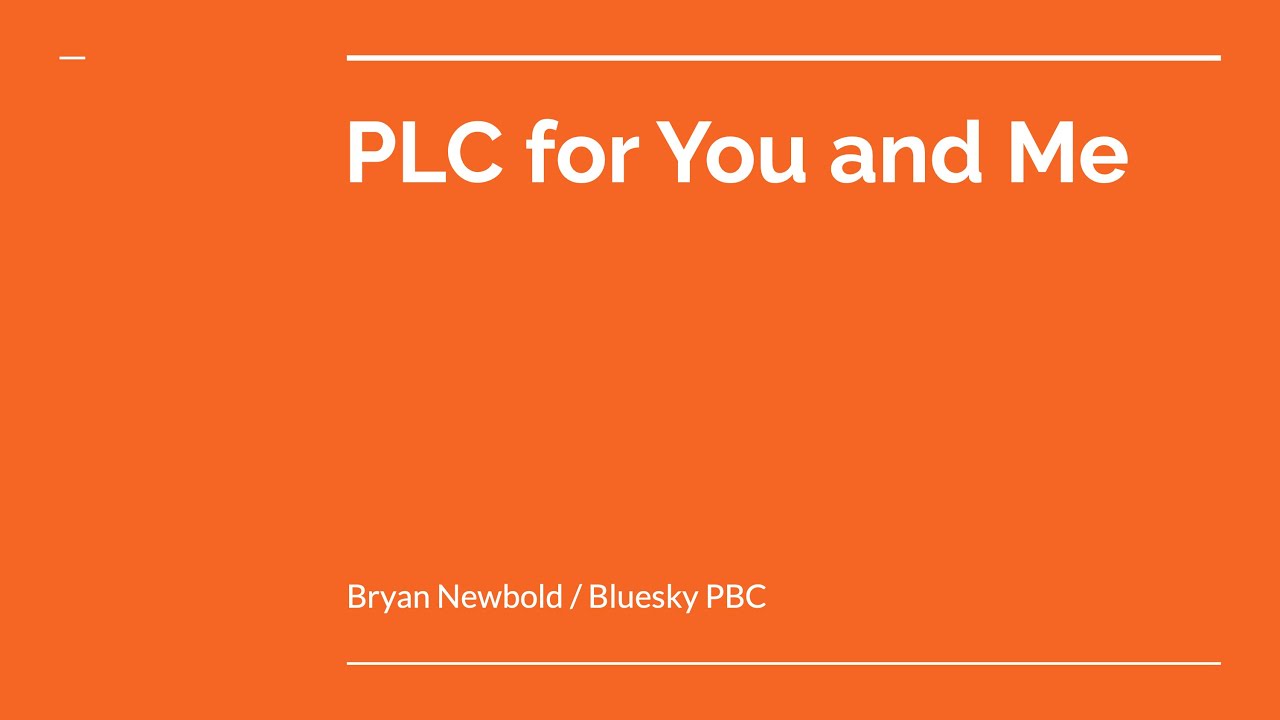 Fission Tech Talks: Bluesky and PLC