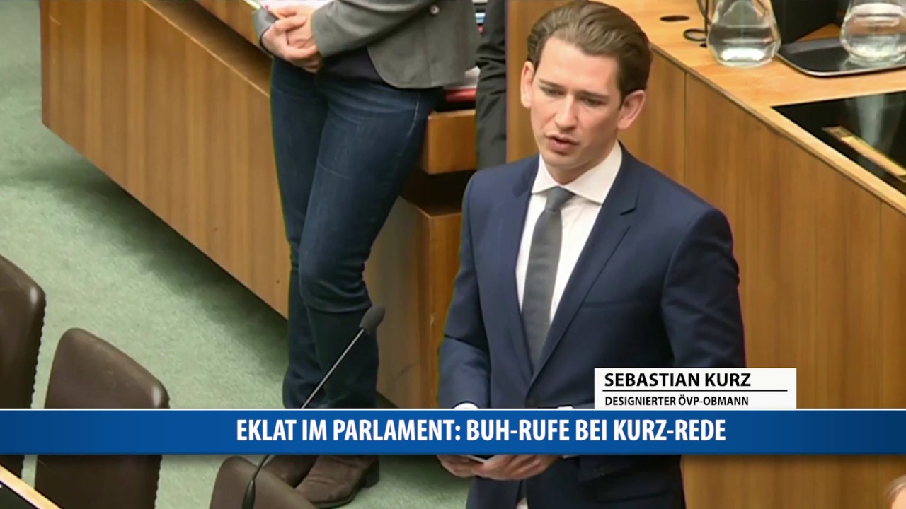 Eklat im Parlament: Buh-Rufe bei Kurz-Rede