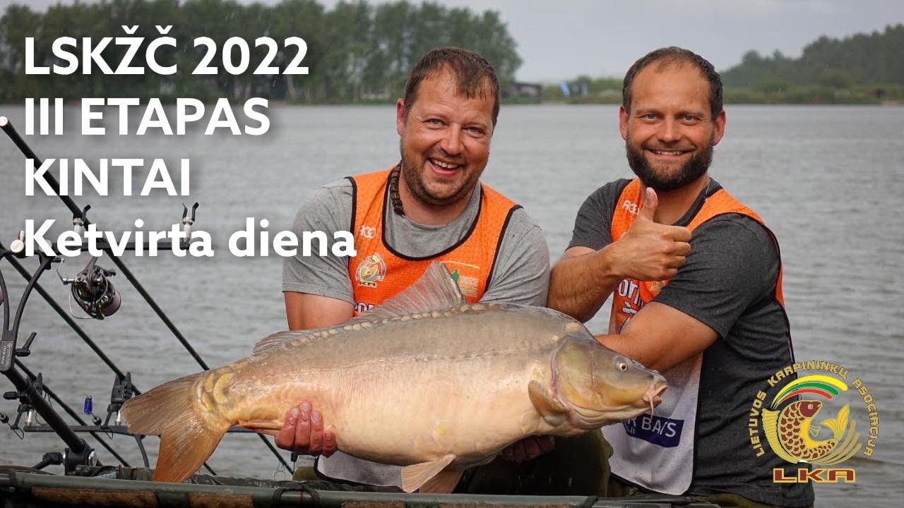 Sportinė karpių žūklė. Trečias etapas ir Krante.lt Taurė. Ketvirta diena. Carp Lake Kintai, 2022.