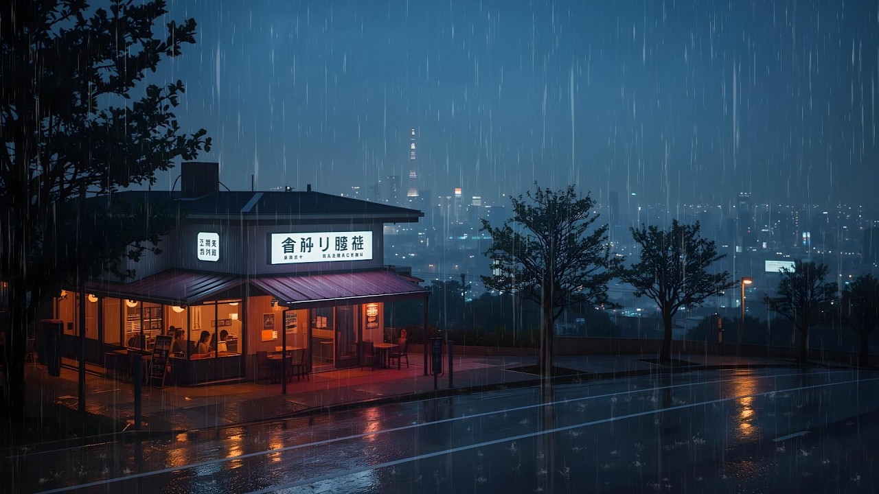 Rainy Tokyo Night Streets 🌧️ | Deep Sleep Lofi Ambience