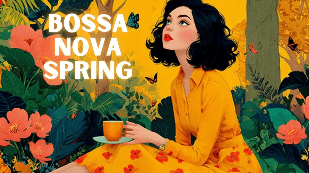 Весенний Босса Нова Джаз ~ Расслабляющая Музыка для Кафе и Цветущих Утро 🌸