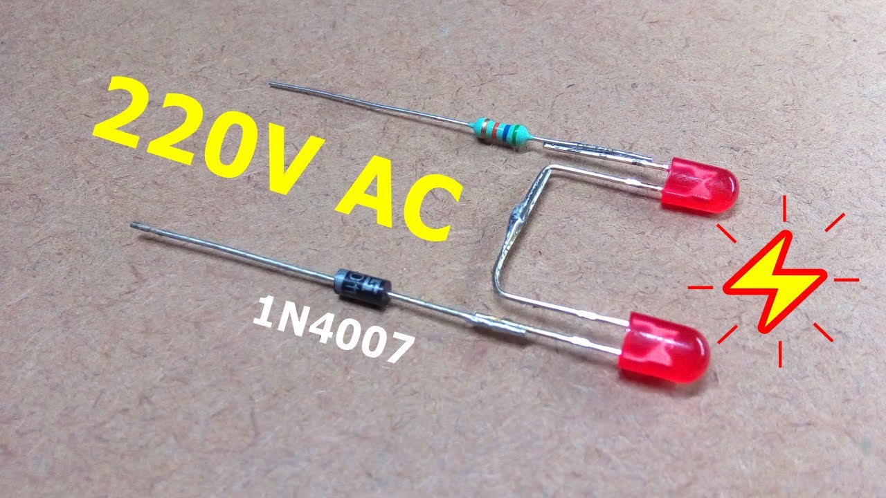 How to connect LED to 220V AC | LED को Direct AC Supply से कैसे चलाएं