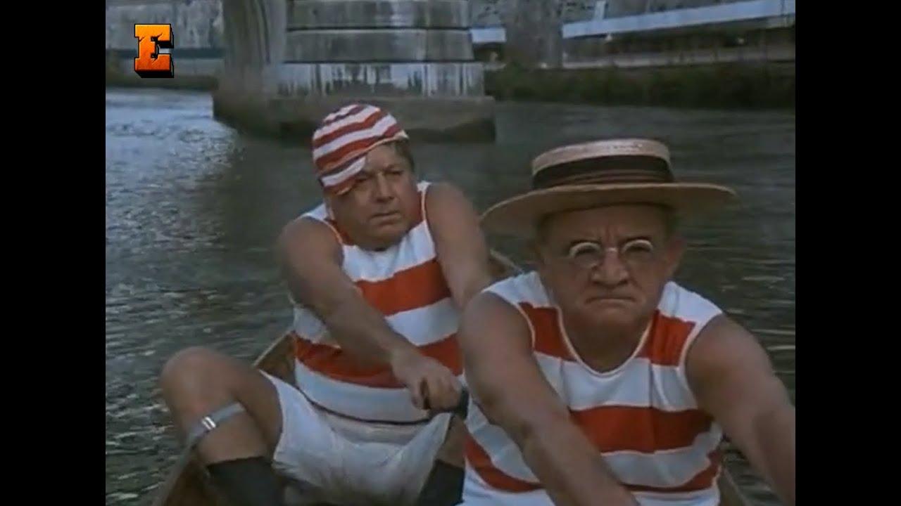 Fantozzi e la Gara di Canottaggio sul Tevere con Filini 😅