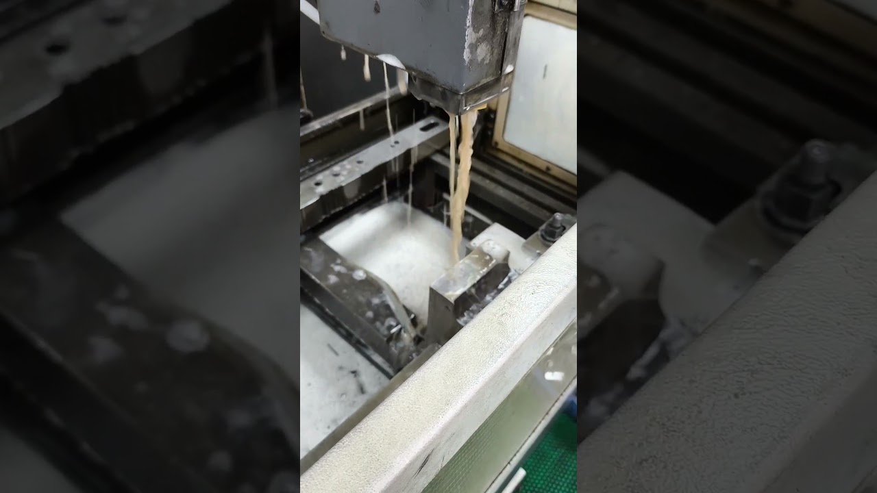 Our Sodick slow speed wire cutter is in working. 